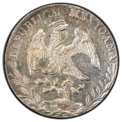 SOLD Mexico 1888 Oaxaca 8 Reales Silver Coin - Cleaned