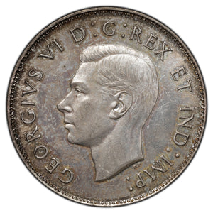 SOLD Canada 1946 50 Cents Half Dollar Silver Coin - UNC