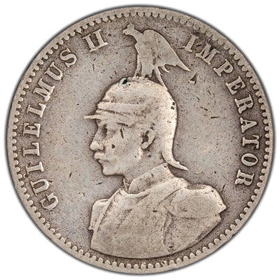 German East Africa 1913 A 1/2 Rupie Silver Coin KM #9