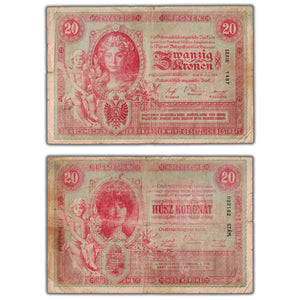 SOLD Austria 1900 20 Twenty Kronen Note P #5