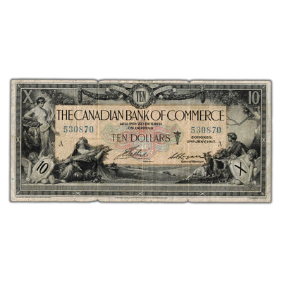 SOLD $10 1917 Canadian Bank of Commerce Note CH #75-16-04-12b