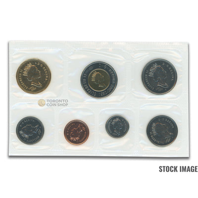 Canada 2002 Regular Issue 7-Coin PL Proof-Like Mint Coin Set - Plastic Only