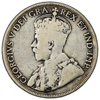 SOLD Canada 1932 50 Cents Half Dollar Silver Coin - VG (rim bump)