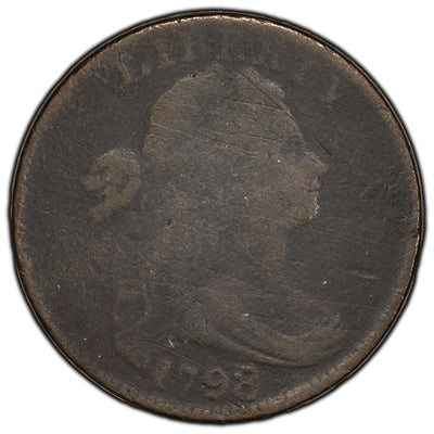 SOLD United States 1798 1 Cent Draped Bust Penny Coin - Low Grader Filler