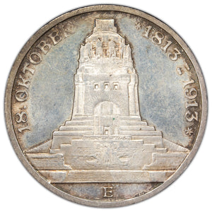 SOLD Germany 1913 E Battle of Leipzig 3 Mark Silver Coin KM #1275