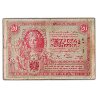 SOLD Austria 1900 20 Twenty Kronen Note P #5