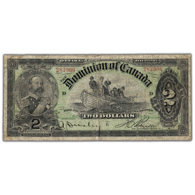 SOLD $2 1897 Dominion of Canada Note Boville DC-14c