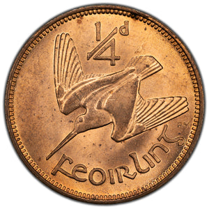 SOLD Ireland 1943 Farthing Coin - Full Red Uncirculated