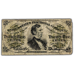 United States 1863 25 Cents Fractional Note - Circulated