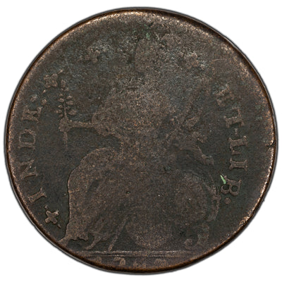 United States Connecticut Copper 1787 Colonial Coin M. 18-g.1 R.6 - Graffiti