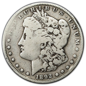 SOLD United States 1892-S $1 Morgan Dollar Silver Coin - Edge Issues
