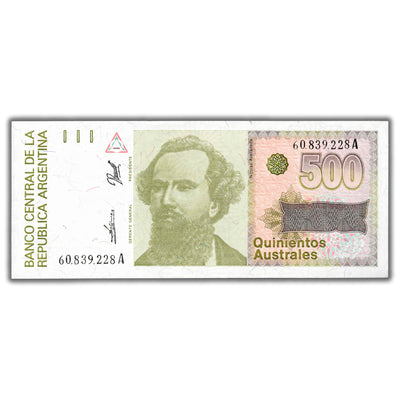 SOLD Argentina N.D (1988-1990) 500 Australes Note P #328b