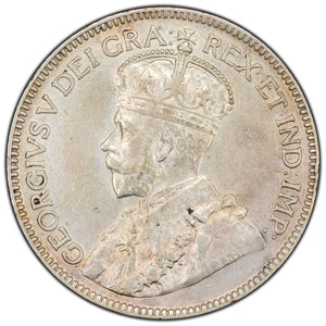 SOLD Canada 1918 25 Cents Quarter Silver Coin - Hairlines
