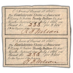 United States 1861 Bank Coupon