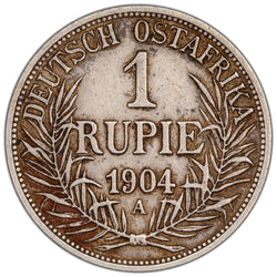 SOLD German East Africa 1904 A 1 Rupie Silver Coin KM #10