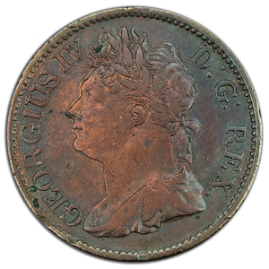 Ireland 1822 1/2d Halfpenny Coin SP #6623 - Cleaned
