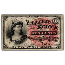 United States 1863 10 Ten Cents Fractional Currency Note - Circulated