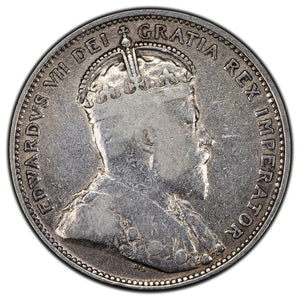 SOLD Canada 1903 25 Cents Quarter Silver Coin - VG/F