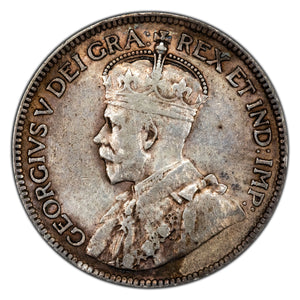SOLD Canada 1916 25 Cents Quarter Silver Coin - Very Fine