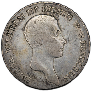 SOLD Germany Prussia 1814-A One Thaler Silver Coin