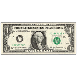 United States 1977 $1 Kansas City Star Federal Reserve Note - Ch UNC