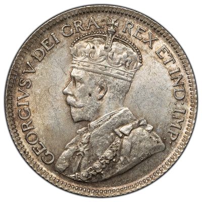 Canada 1936 25 Cents Quarter Silver Coin - UNC+