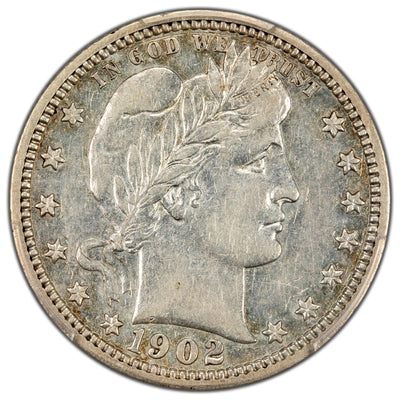 United States 1902 25 Cents Barber Quarter Silver Coin - PCGS XF-40