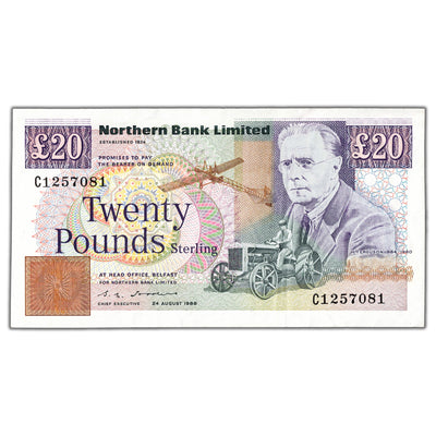 Ireland Northern Bank Ltd 1988 20 Twenty Pounds Note - EF