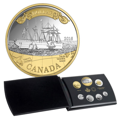 Canada 2016 Transatlantic Cable 150th Anniversary Deluxe .9999 Fine Silver Proof Set