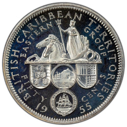 British Caribbean Territories 1955 50 Cents Proof Coin