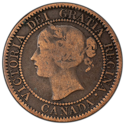 SOLD Canada 1858 1 One Large Cent Coin First Year of Issue! - Very Good