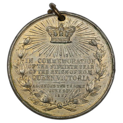 Great Britain 1837-1852 15th Anniversary of Reign Medal 44mm