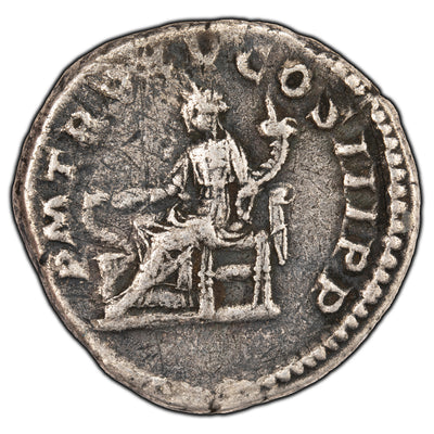 SOLD Ancient Rome Caracalla AD 212 Denarius Silver Coin RIC #196 RSC #206