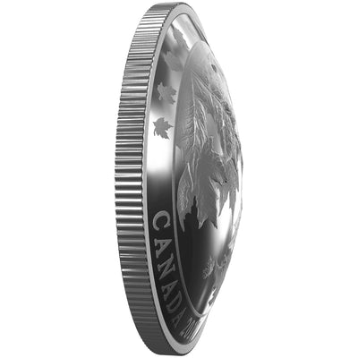 Canada 2017 $50 Maple Leaves in Motion .9999 Fine Silver Coin