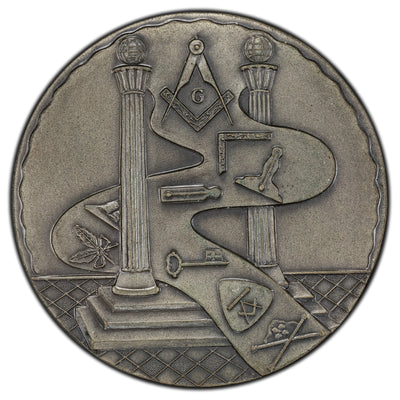 Israel 1983 (1933-83) 50th Anniversary Ginosar Lodge No. 9 Templars Medal 59mm
