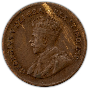 SOLD Canada 1925 1 Large Cent Coin Key Date! - VF-30