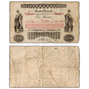Ireland 1918 1 One Pound Note P #92 - Circulated