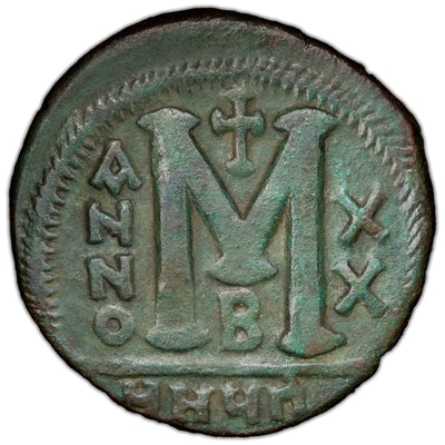 SOLD Byzantine Empire AD 546-7 Justinian I AE Follis Coin Sear #220 17.31g