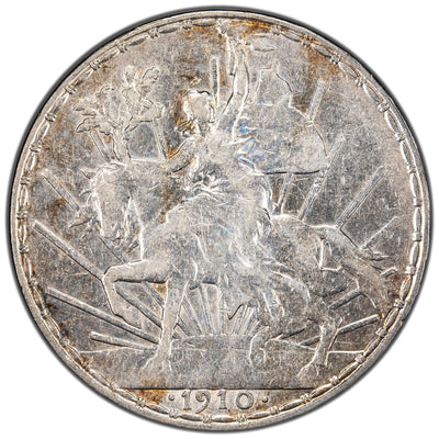 Mexico 1910 Caballito Peso Silver Coin - Cleaned