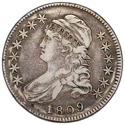 SOLD United States 1809 50 Cents Capped Bust Half Dollar Silver Coin