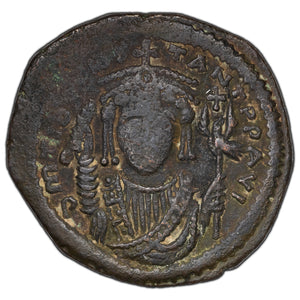 SOLD Byzantine Year 5 578/9 AD Follis Coin Tiberius II SB 430
