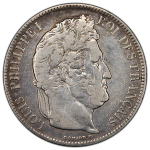 SOLD France 1841 5 Francs Silver Coin - Louis Philippe I