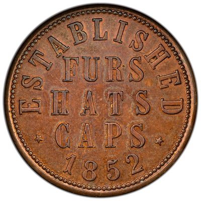 Montreal c.1887 L. Gnaedinger Son & Co. Advertising Token Breton #574 - Uncirculated