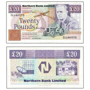 SOLD Ireland Northern Bank Ltd 1988 20 Twenty Pounds Note - Circulated