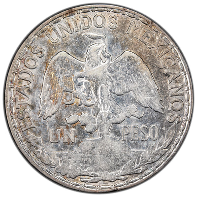 Mexico 1910 Caballito Peso Silver Coin - Cleaned
