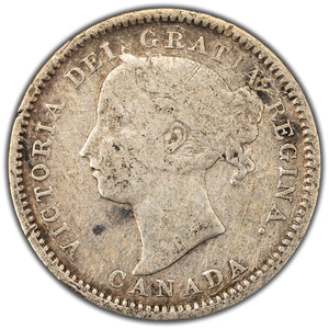 SOLD Canada 1888 10 Cents Dime Silver Coin - VG-10