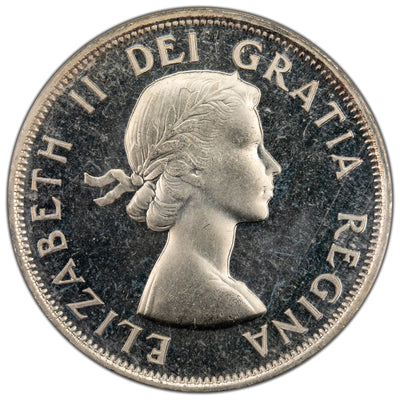 SOLD Canada 1955 50 Cents Half Dollar Proof Like Silver Coin - ICCS PL-65 Cameo
