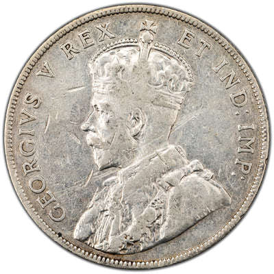 SOLD Canada 1911 50c Half Dollar Silver Coin - Cleaned / Obverse Marks