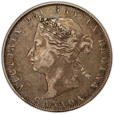 SOLD Canada 1870 LCW 50 Cents Half Dollar Silver Coin - Very Fine