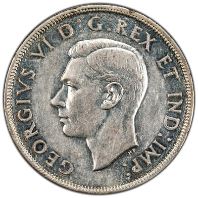 SOLD Canada 1947 Maple Leaf $1 Silver Dollar Coin - VF-30